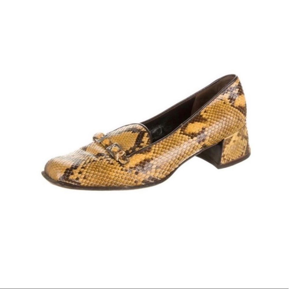 ISO vintage Prada snakeskin loafer